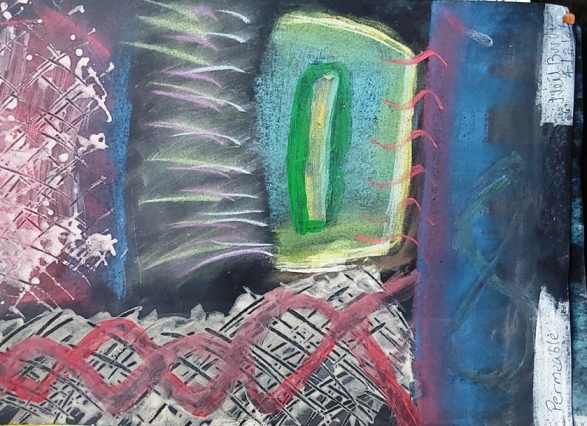 Abstract painting: Permeable